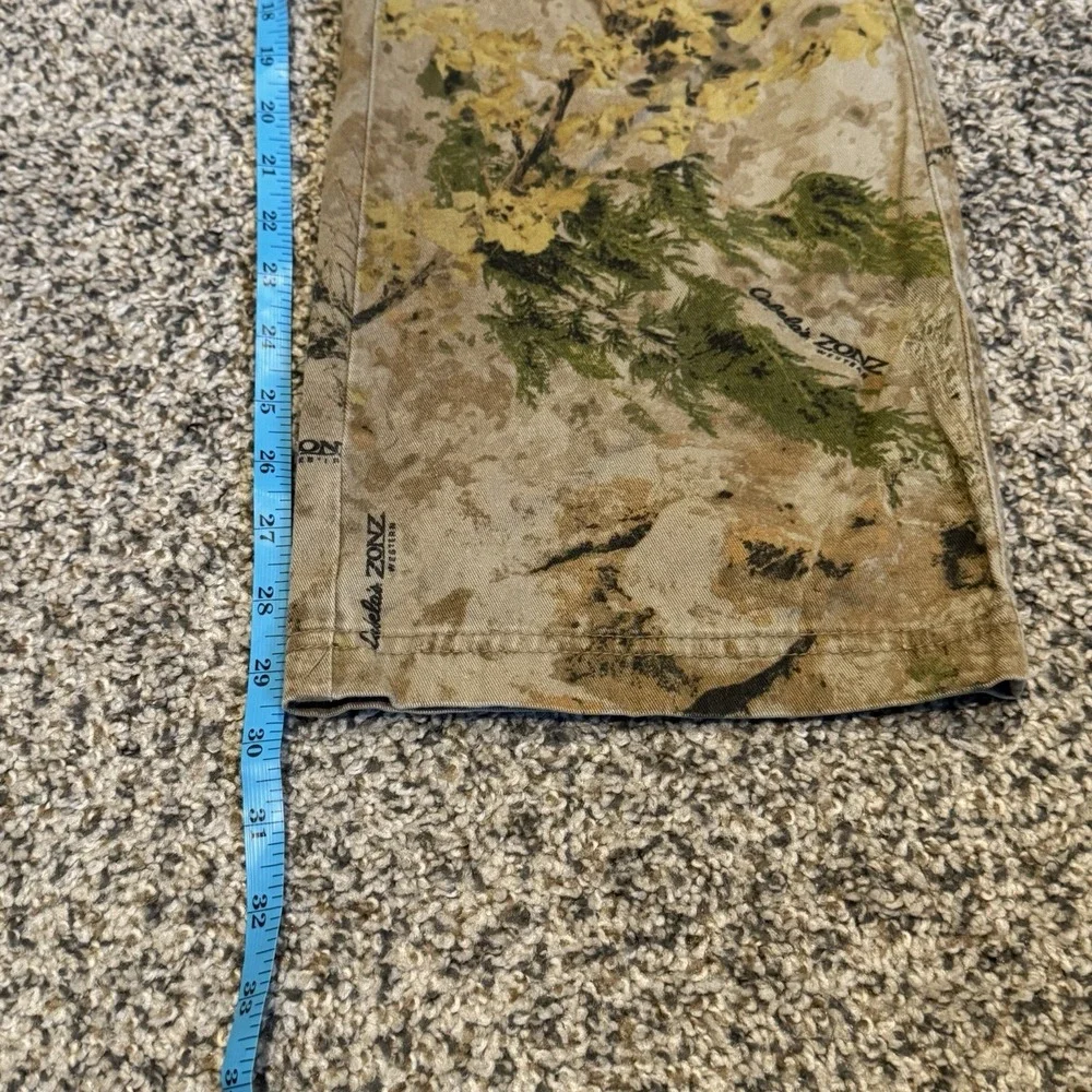 Cabela's Zonz Western Men's Camo Cargo Pants Size 30x29 Regular Hunting Pants